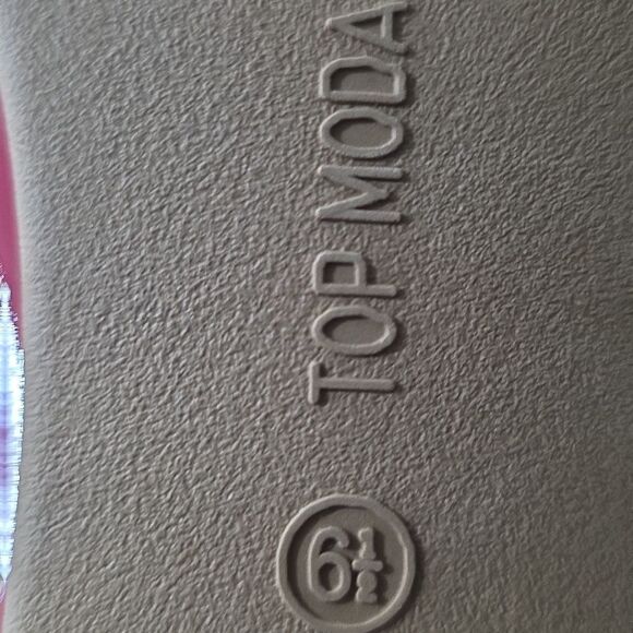 BRAND NEW TOP MODA COMFORT  with  RHINESTONE BOW WOMEN  FLAT R3 - Picture 14 of 15